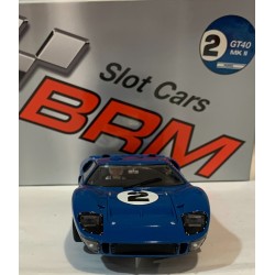 SLOT CAR BRM-168  1/24 FORD GT 40 MKII -2 12H.SEBRING 1966 DAN GURNEY-J.GRANT