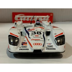 SLOT CAR CARRERA EXCLUSIV 20428 AUDI R8 -38 CHAMPION RACING PLM 2001 1/24