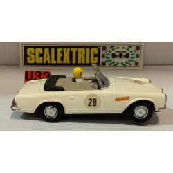 SLOT CAR SCX SCALEXTRIC EXIN C-33 MERCEDES 250 SL SPORT -28 RACE TUNED BLANCO