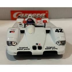 SLOT CAR CARRERA EXCLUSIV 20482 BMW V12 LMR -42 ALMS 2000  1/24