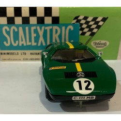 SLOT CAR SCX SCALEXTRIC EXIN C-44 MERCEDES WANKEL C111 VERDE RACE TUNED