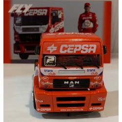 SLOT CAR FLY TRUCK 63 CAMION MAN GP TURQUIA 2012 CEPSA ANTONIO ALBACETE