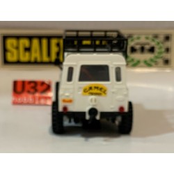 SLOT CAR SCX SCALEXTRIC EXIN STS 2205 LAND ROVER -5 TT 4x4 CAMEL BLANCO