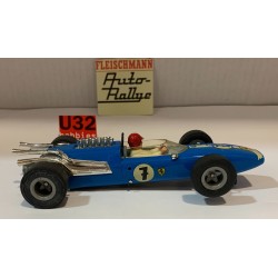 SLOT CAR FLEISCHMANN AUTO RALLYE 3200 FERRARI 158 -7 F1 1965 JOHN SURTEES AZUL