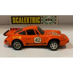 SLOT CAR SCX SCALEXTRIC EXIN 4051 PORSCHE 911 CARRERA -42 FITZPATRICK NARANJA