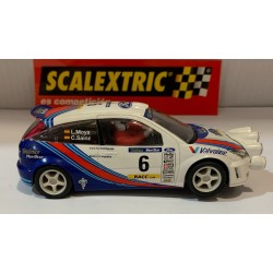 SLOT CAR SCX SCALEXTRIC 6058 FORD FOCUS WRC -6 CATALUYA 2000 MARTINI SAINZ-MOYA