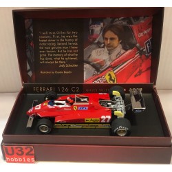 SLOT CAR POLICAR PCW01 FERRARI 126 C2 -27 F1 GP ZOLDER 1982 GILLES VILLENEUVE