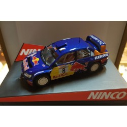 qq SLOT CAR 50430 NINCO MITSUBISHI LANCER WRC RED BULL -8 J ROMA  *