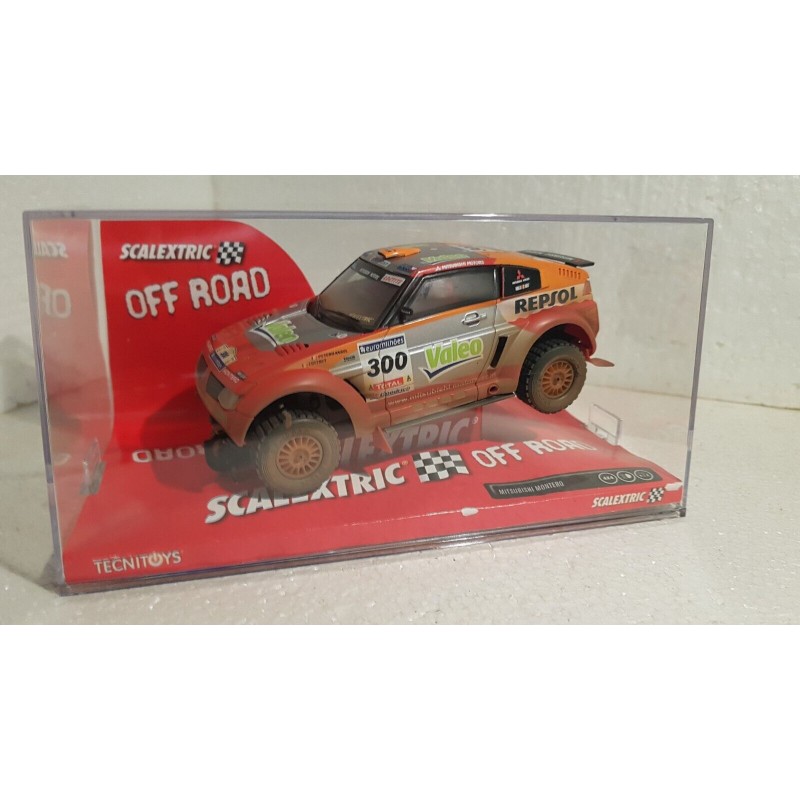 qq SCX 6265 SCALEXTRIC MITSUBISHI MONTERO DAKAR -300 PETERHANSEL EFECTO BARRO *