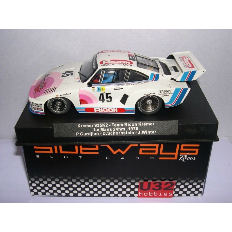 RACER SIDEWAYS SW45 PORSCHE KREMER 935 K2 -45 24H.LE MANS 1978 TEAM RICOH 