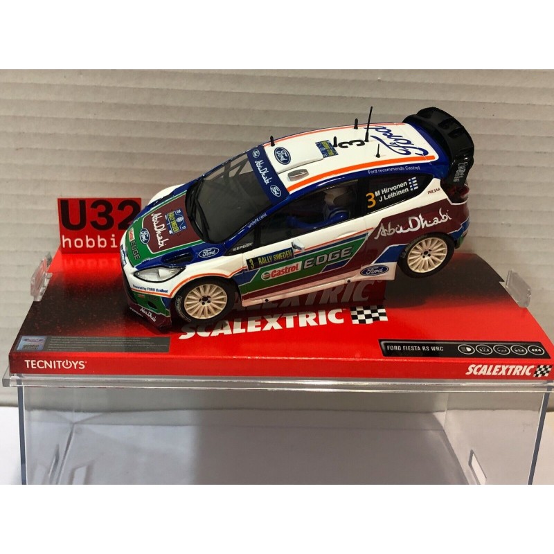 qq SLOT CAR SCX SCALEXTRIC A10029S300 FORD FIESTA WRC -3 M.HIRVONEN-J.LETHINEN *