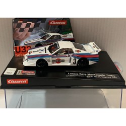 SLOT CAR CARRERA EVOLUTION 27734 LANCIA BETA MONTECARLO TURBO -3 MARTINI RACING