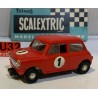 SLOT CAR SCX TRIANG SCALEXTRIC C-76 MINI COOPER -1 ROJO  TRACCION DELANTERA