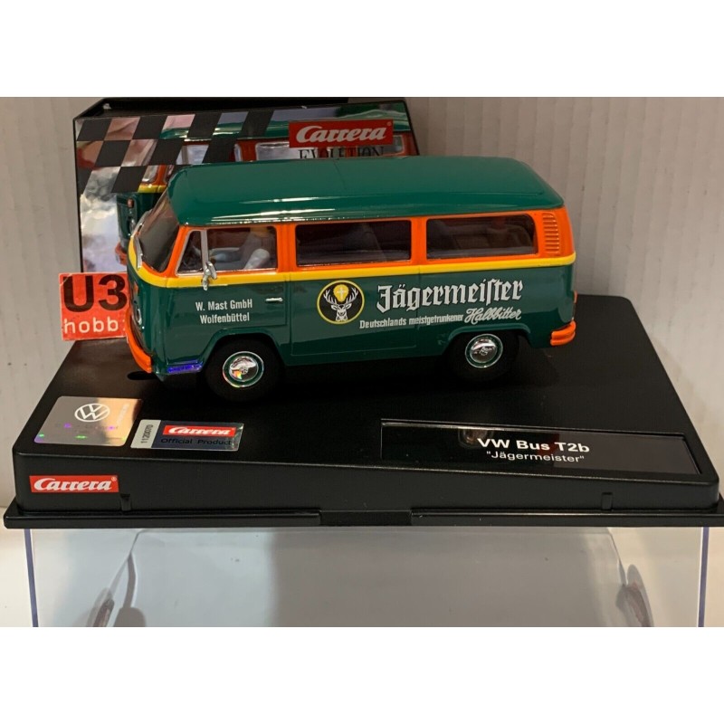 SLOT CAR CARRERA EVOLUTION 27795 VW VOLKSWAGEN T2B JAGERMEISTER