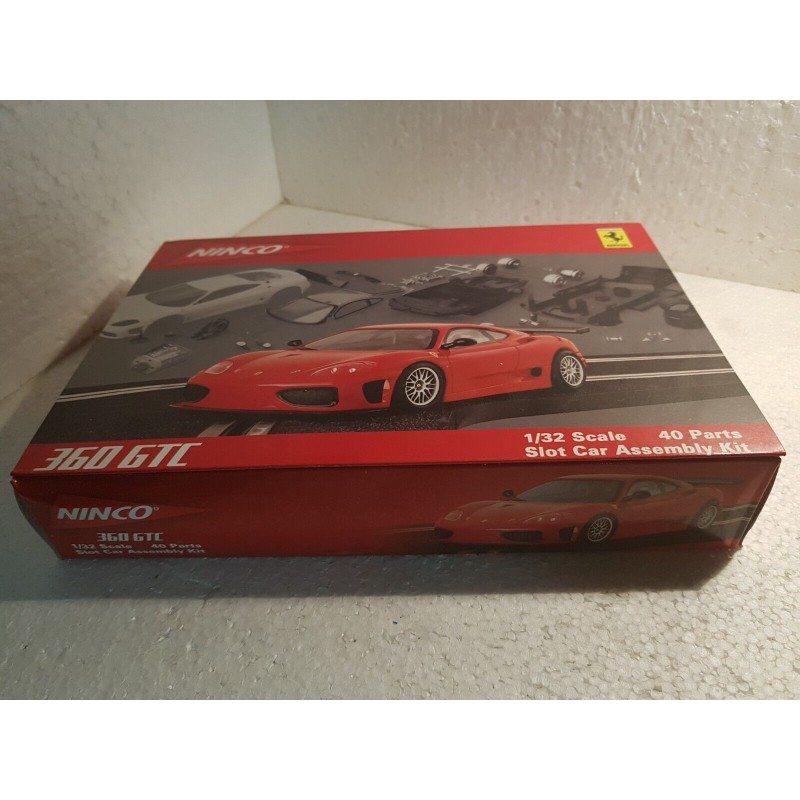 qq 50408 NINCO FERRARI 360 GTC 40 PARTS SLOT CAR ASSEMBLY KIT ROJO EN KIT *