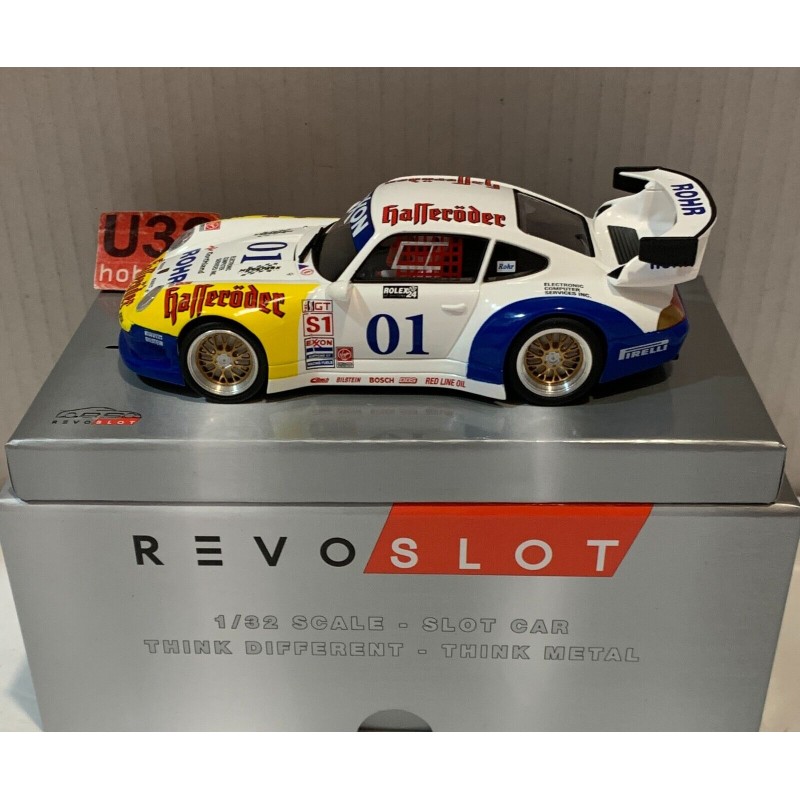 SLOT CAR REVOSLOT RS-0254 PORSCHE 911 GT2 -01 24H.DAYTONA 1997 ROHR-GROE-PILGRIM