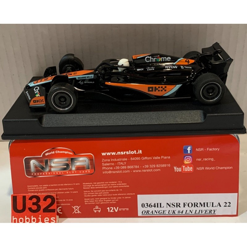 SLOT CAR NSR 0364IL McLAREN MCL60 -4 F1 2023 L.NORRIS