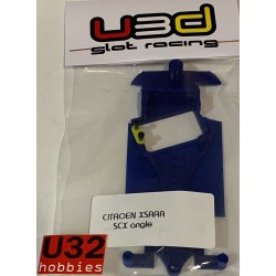 U3D CHASIS 3D CITROEN XSARA ANGLEWINDER AZUL SCALEXTRIC