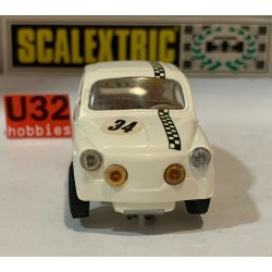 SLOT CAR SCALEXTRIC EXIN TC600  SEAT 600 -34 BLANCO CHASIS BLANCO PRIMERA SERIE