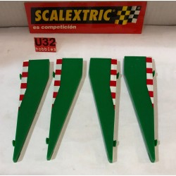 SCALEXTRIC BORDE RECTA DE CIERRE  4UNIDADES  2 DERECHA - 2 IZQUIERDA