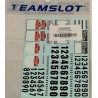 TEAM SLOT P00015 CALCA DORSALES SPONSORS CLASSIC RALLY PLATES 1/32