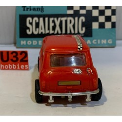 SLOT CAR SCX TRIANG SCALEXTRIC C7 MINI COOPER  ROJO