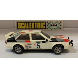 SLOT CAR SCX SCALEXTRIC EXIN 4070 AUDI QUATTRO -5 BLANCO M.MOUTON-F.PONS