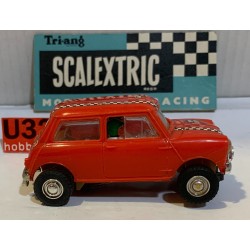 SLOT CAR SCX TRIANG SCALEXTRIC C7 MINI COOPER  ROJO