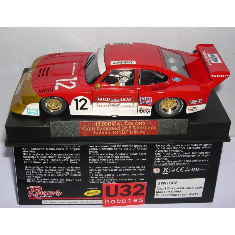 FORD CAPRI ZAKSPEED  GOLD LEAF  JOCHEN RINDT N 12