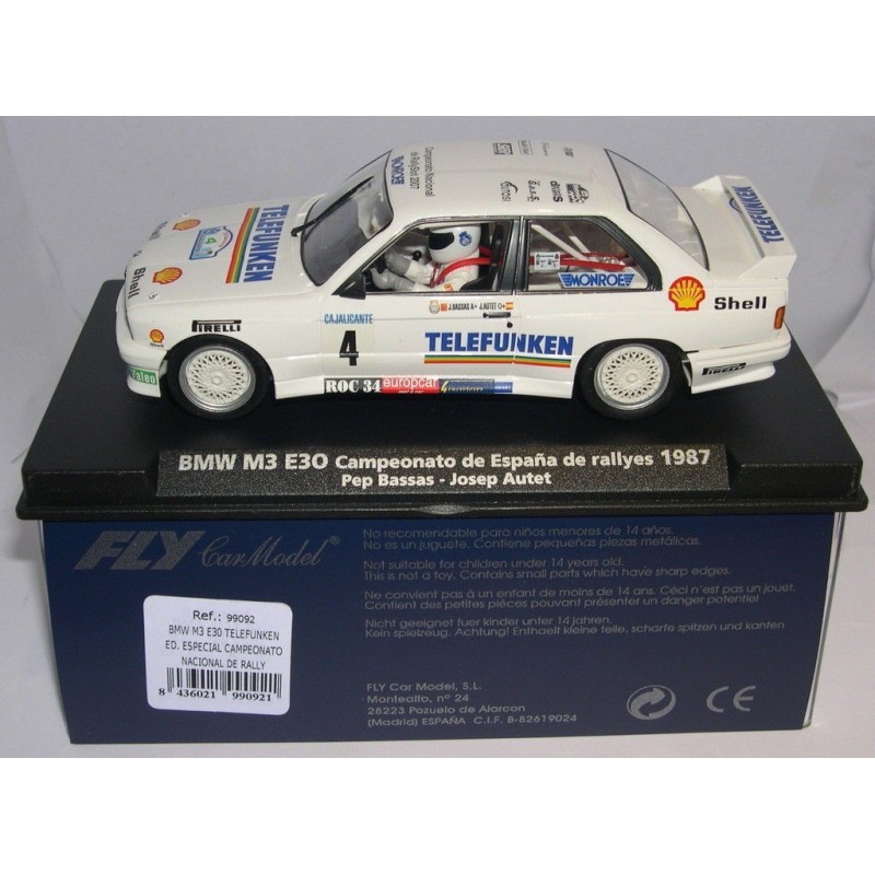 BMW M3 E30 CAMPEONATO  NACIONAL RALLYSLOT DRIVERS LTED.ED.