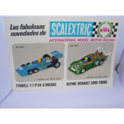 FOLLETO SCALEXTRIC AÑO 1982  2 PAGINAS