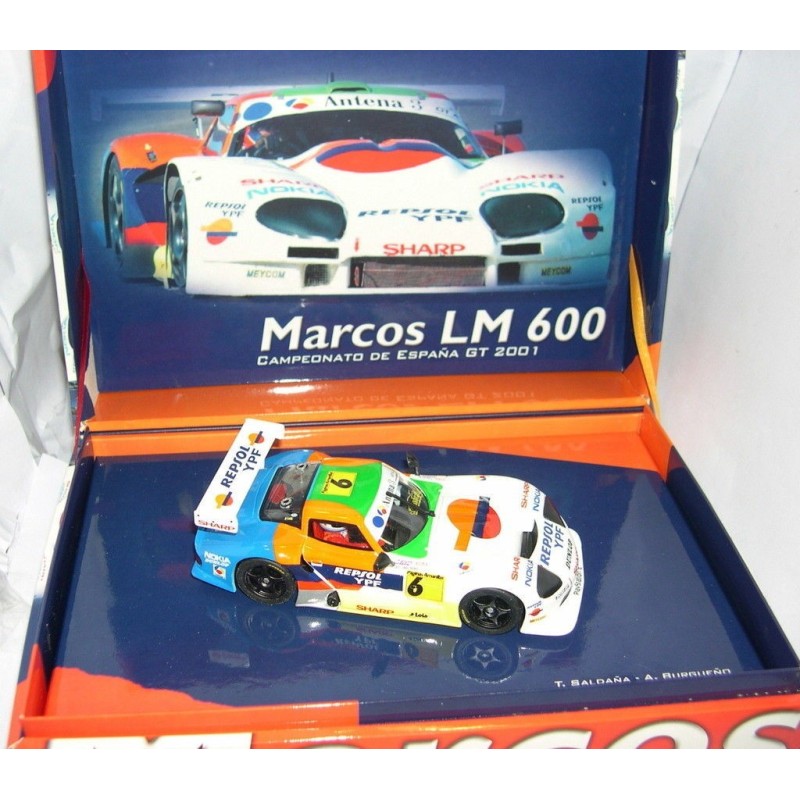 MARCOS LM 600 CAMPEONATO DE ESPAÑA GT 2001 PAGINAS AMARILLAS REPSOL N 6