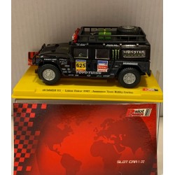 SLOT CAR POWER SLOT HUMMER H1 -625 TT LISBOA DAKAR 2007 ASIST.TEAM ROBBY GORDON