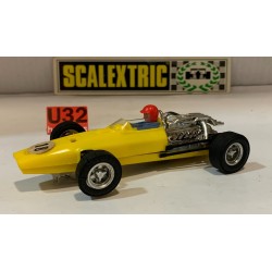 SLOT CAR SCALEXTRIC EXIN C-36 HONDA F1 -18 AMARILLO LIMON CHASIS AMARILLO LIMON