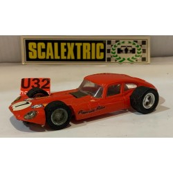 SLOT CAR SCX SCALEXTRIC EXIN C-34 JAGUAR E TYPE -7 ROJO CLARO PREPARADO PALAU