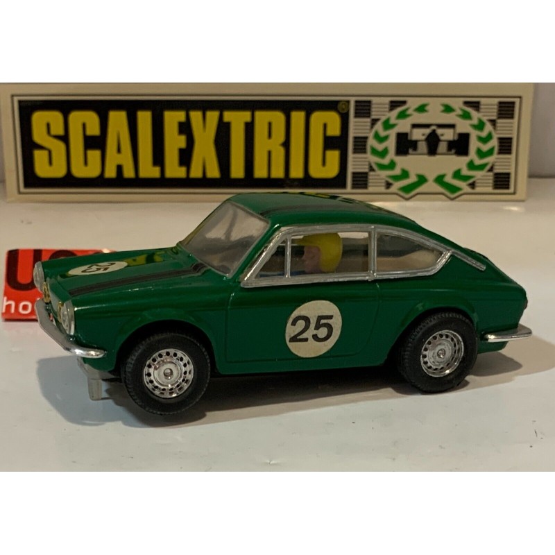 SLOT CAR SCX SCALEXTRIC EXIN C-42 TC SEAT 850 COUPE ABARTH  -25 VERDE RACE TUNED