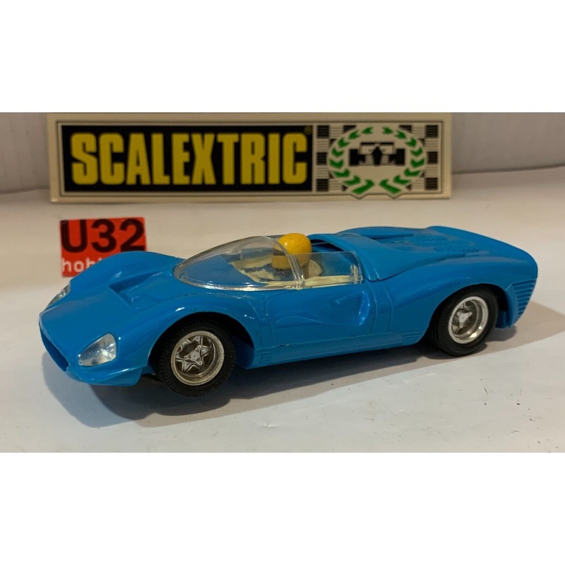 SLOT CAR SCX SCALEXTRIC EXIN C-41 FERRARI GT 330 AZUL HECHO EN MEXICO