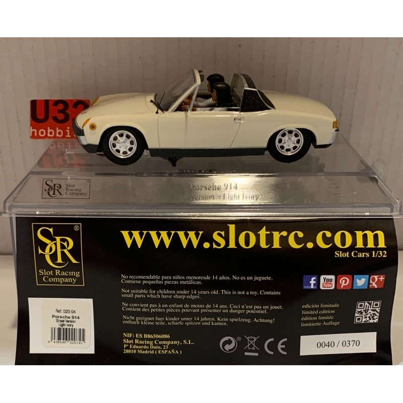 SLOT CAR SRC 020.04 PORSCHE 914 STREET VERSION LIGHY LIVORY