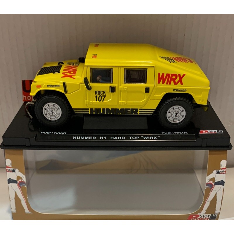 SLOT CAR POWER SLOT 86996 HUMMER H1 -107 TT 4x4 HARD TOP WIRX