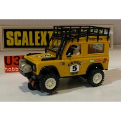 SLOT CAR SCX SCALEXTRIC EXIN STS 2205 LAND ROVER -5 TT CAMEL AMARILLO MOSTAZA