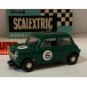 SLOT CAR SCX SCALEXTRIC C-76 MINI COOPER-6  VERDE TRACCION DELANTERA