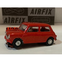 SLOT CAR MRRC 5165 MINI COOPER ROJO PURPURA CON PARACHOQUES