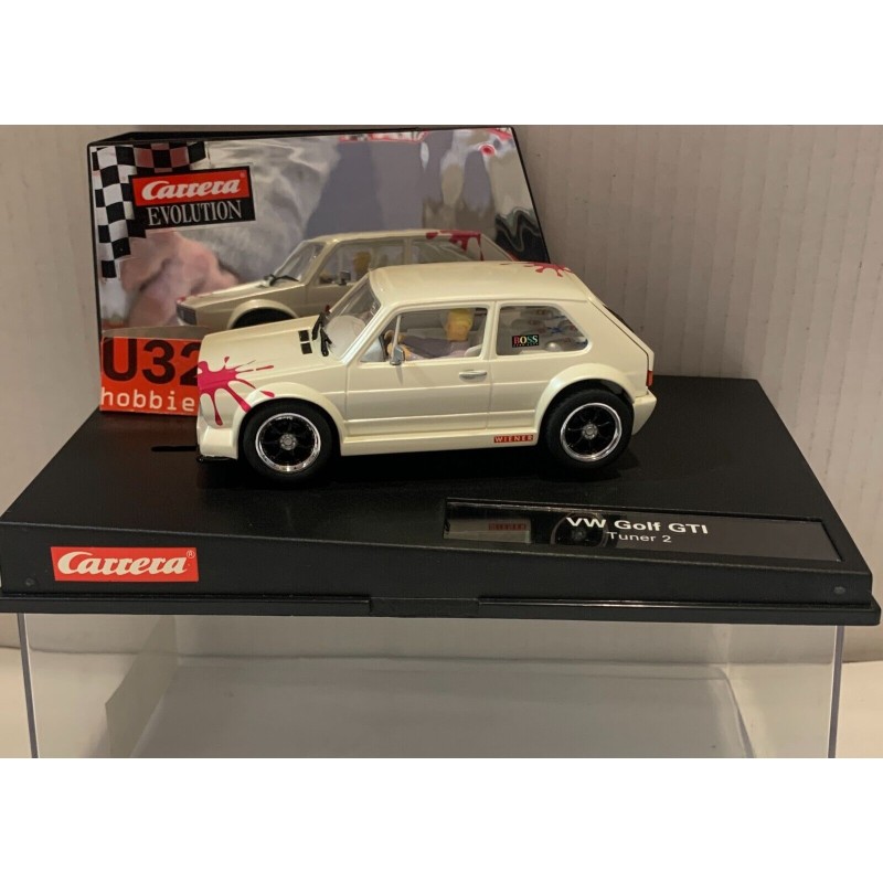 SLOT CAR CARRERA EVOLUTION 27231 VW VOLKSWAGEN GOLF GTI TUNER2 BLANCO