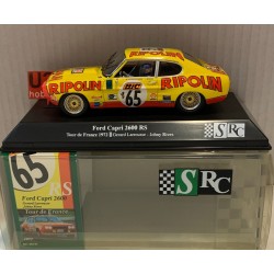 SLOT CAR SRC 003.02 FORD CAPRI 2600 -65 TOUR DE FRANCE 1972 RIPOLIN G.LARROUSSE