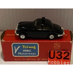 SLOT CAR TRIANG MINIC MOTORWAYS M1552 JAGUAR 3.4 POLICE