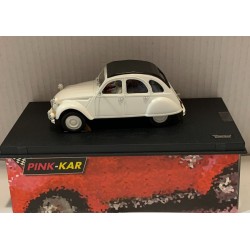 SLOT CAR PINK-KAR CV0 CITROEN 2CV BLANCO RARO