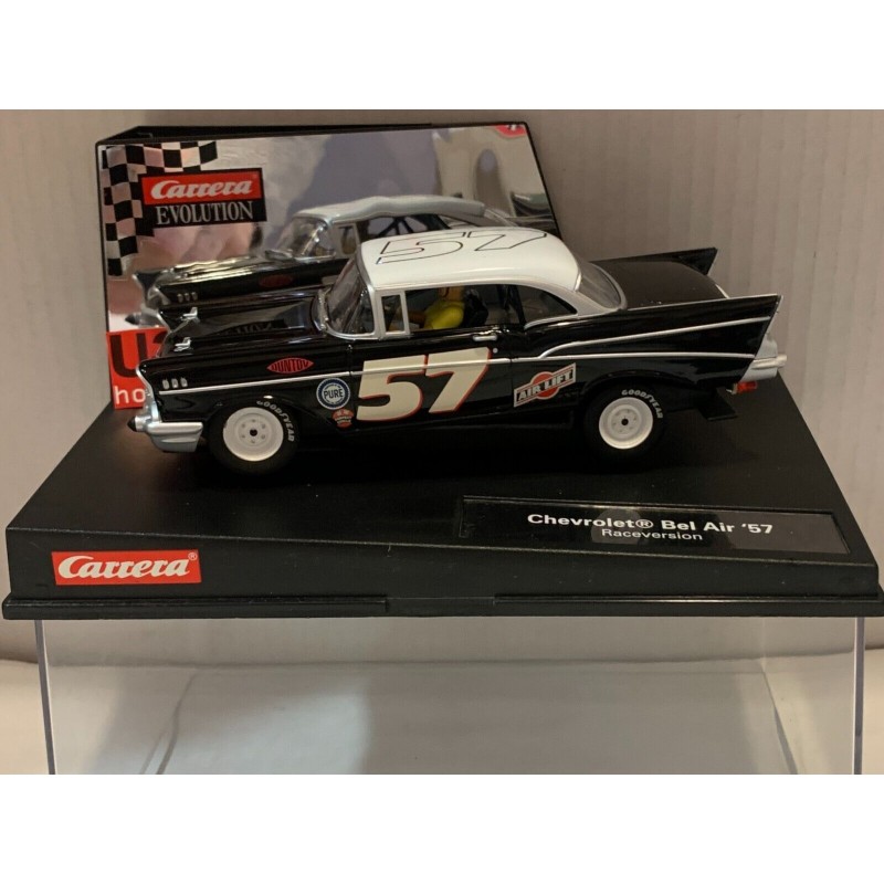 SLOT CAR CARRERA EVOLUTION 27258 CHEVROLET BEL AIR '57 -57 RACEVERSION