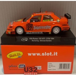 SLOT CAR SLOT.IT CA35B  ALFA ROMEO 155 V6TI -27 DTM 1994 NORISRING JAGERMEISTER