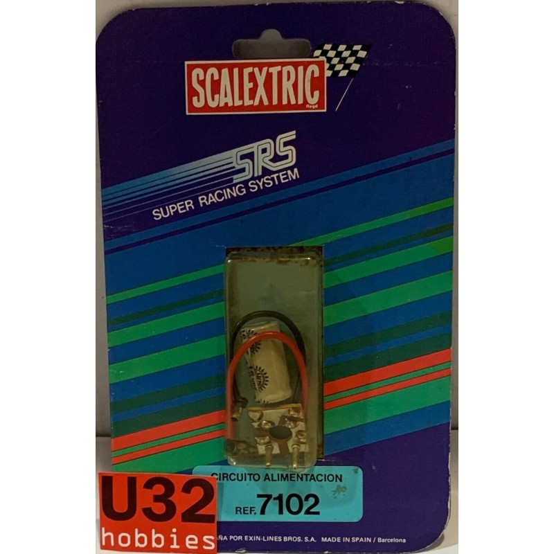 SCALEXTRIC EXIN SRS 7102 CIRCUITO ALIMENTACION  BLISTER ORIGINAL