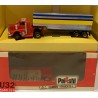 SLOT CAR POLISTIL A615 CAMION TRUCK B  TRAILER ROJO